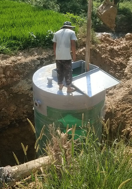 一体化污水提升泵站安装